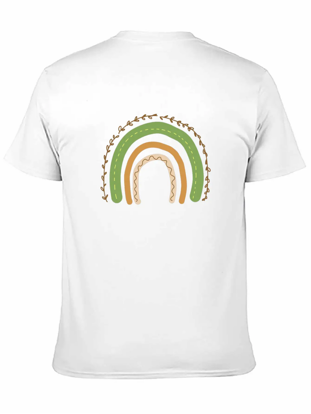 Boho Rainbow Unisex Short Sleeve Soft Cotton T-Shirt – Casual Everyday Wear