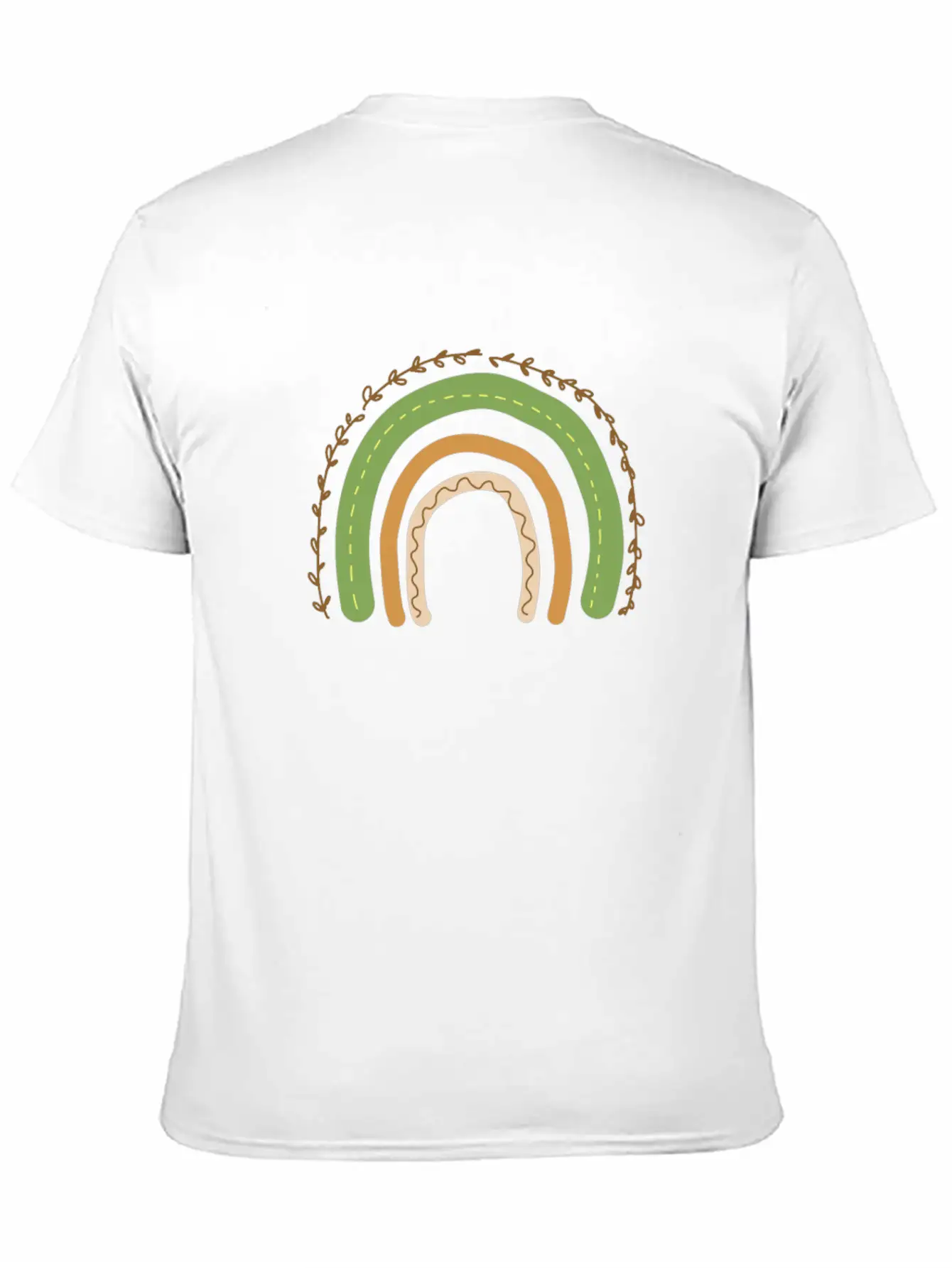 Boho Rainbow Unisex Short Sleeve Soft Cotton T-Shirt – Casual Everyday Wear