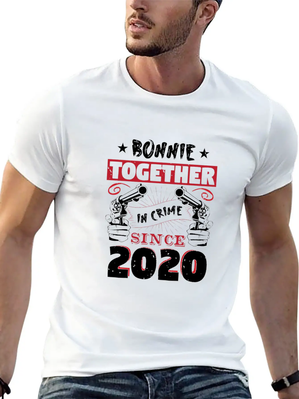Bonnie Together In Crime Since 2020 Unisex Casual T-Shirt – Clean Design For Daily Comfort