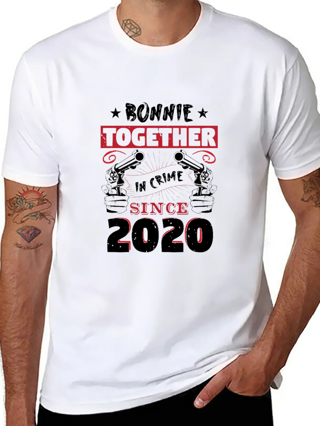 Bonnie Together In Crime Since 2020 Unisex Casual T-Shirt – Clean Design For Daily Comfort