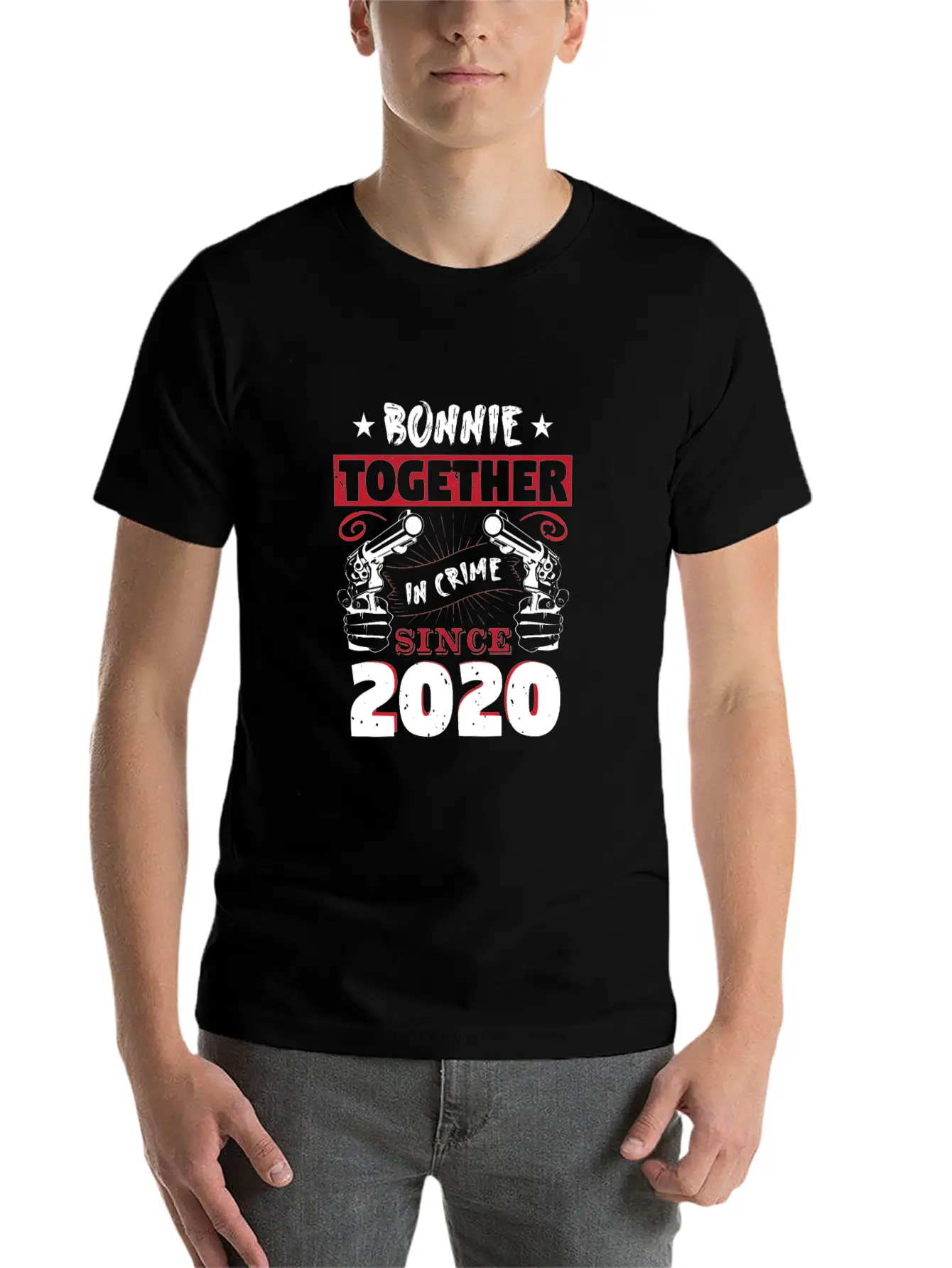 Bonnie Together In Crime Since 2020 Unisex Casual T-Shirt – Clean Design For Daily Comfort