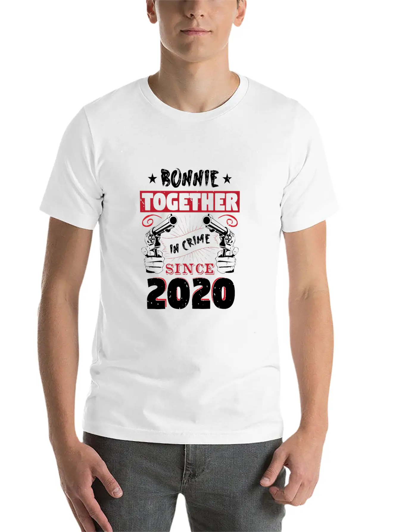 Bonnie Together In Crime Since 2020 Unisex Casual T-Shirt – Clean Design For Daily Comfort