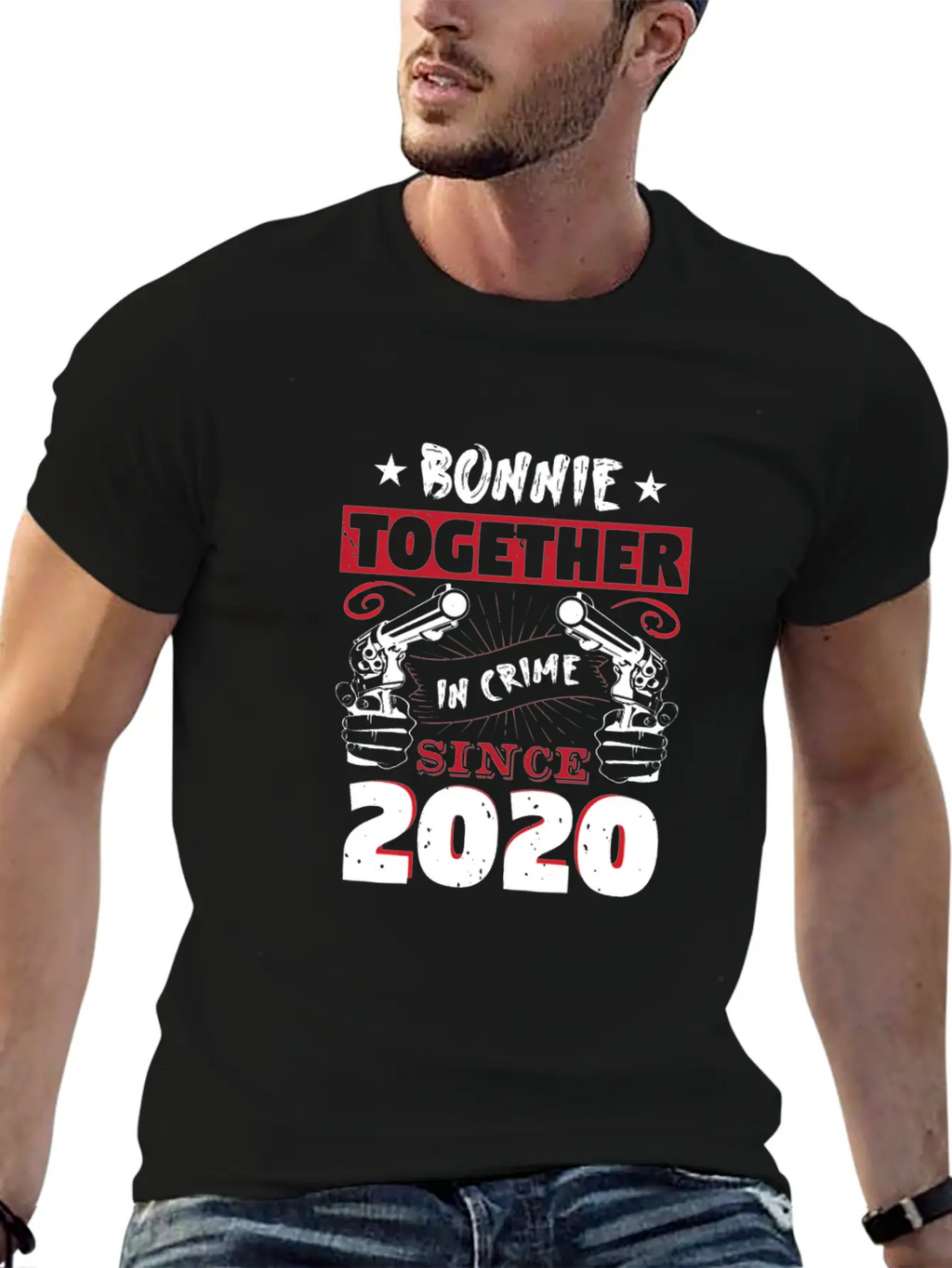 Bonnie Together In Crime Since 2020 Unisex Casual T-Shirt – Clean Design For Daily Comfort