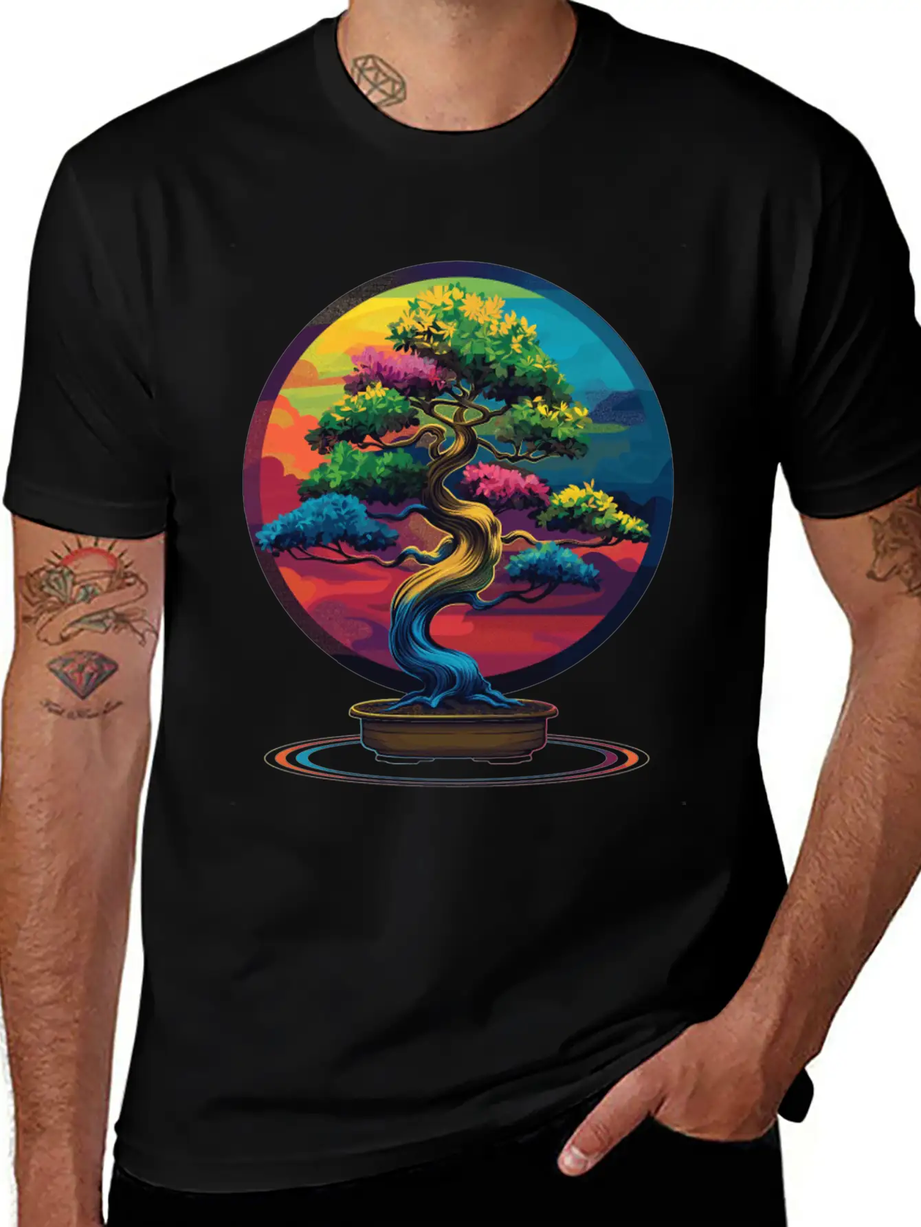 Bonsai Tree Japanese Zen Pop Art Unisex Casual T-Shirt – Clean Design For Daily Comfort