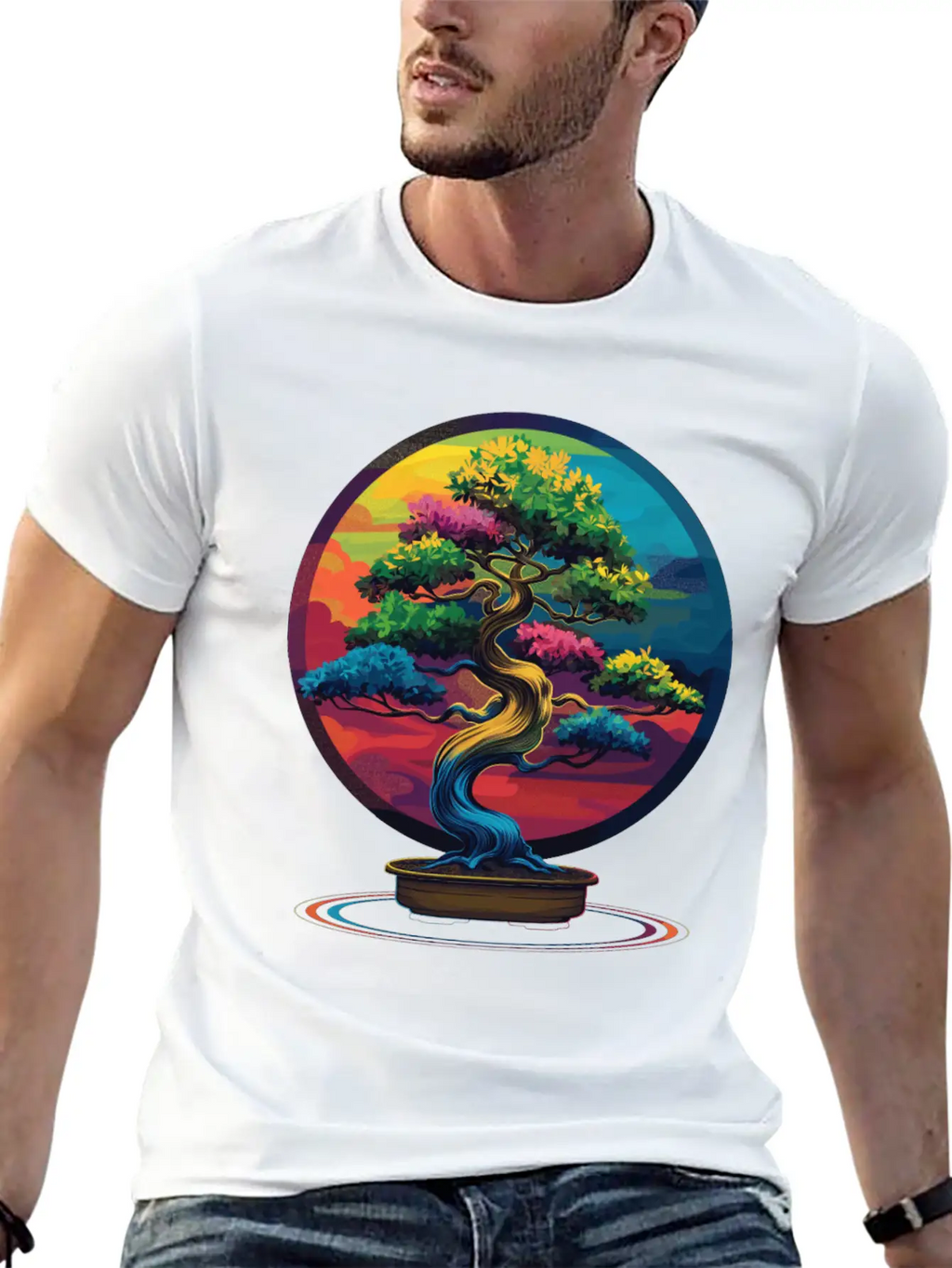 Bonsai Tree Japanese Zen Pop Art Unisex Casual T-Shirt – Clean Design For Daily Comfort