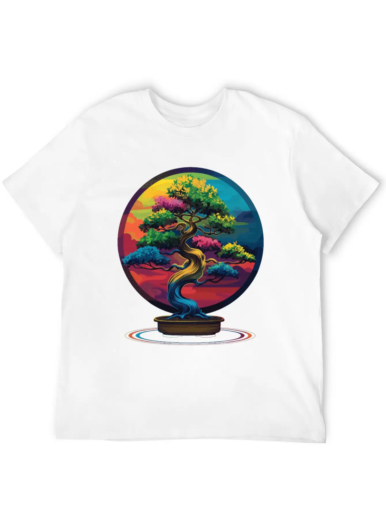 Bonsai Tree Japanese Zen Pop Art Unisex Casual T-Shirt – Clean Design For Daily Comfort