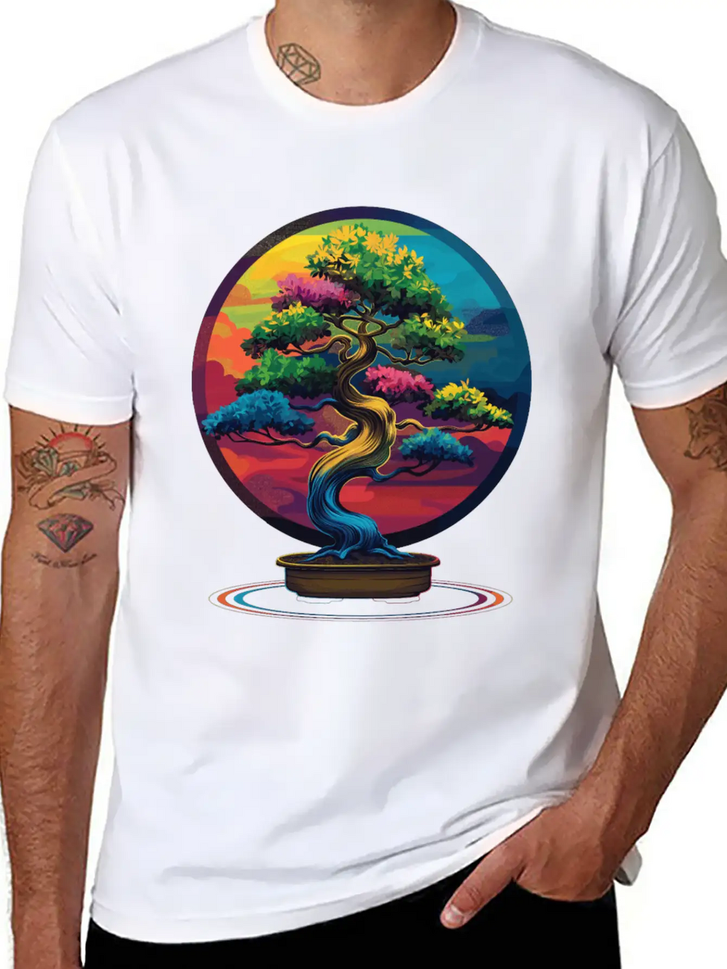 Bonsai Tree Japanese Zen Pop Art Unisex Casual T-Shirt – Clean Design For Daily Comfort