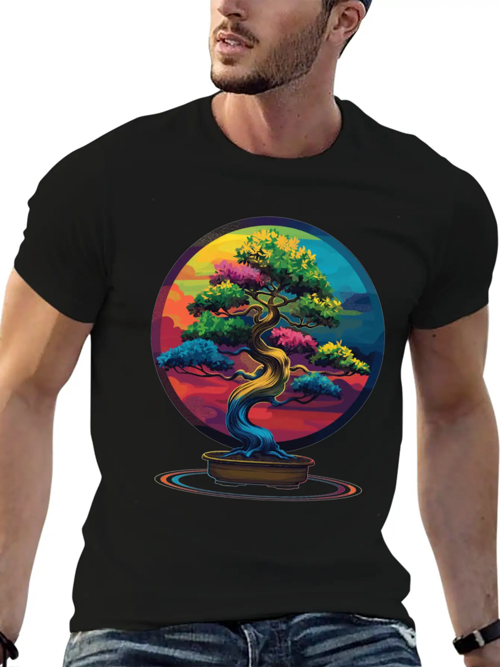 Bonsai Tree Japanese Zen Pop Art Unisex Casual T-Shirt – Clean Design For Daily Comfort