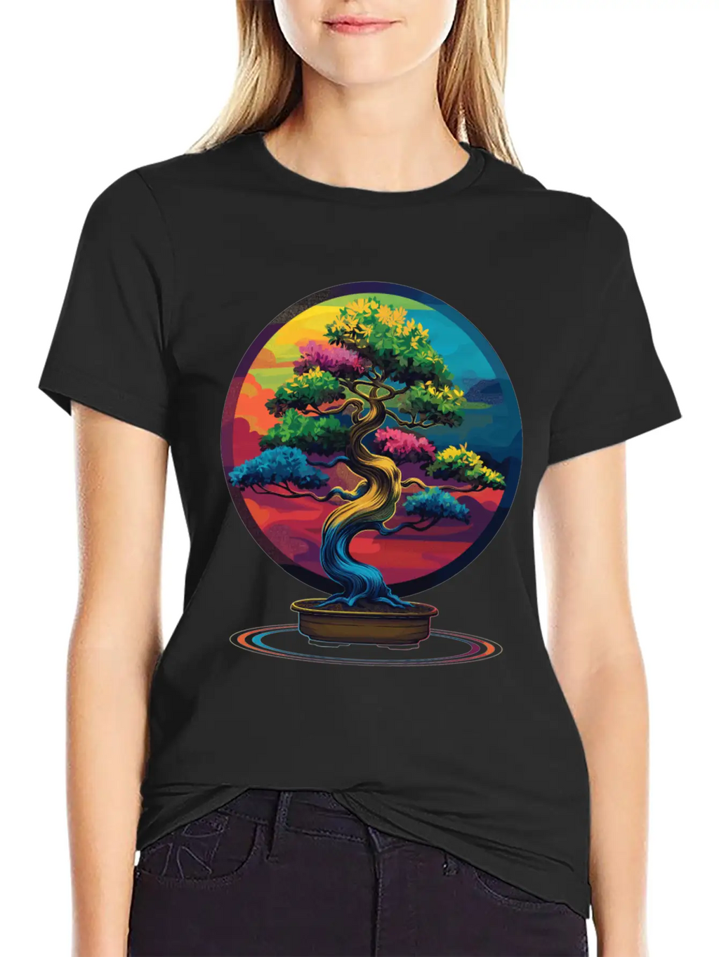 Bonsai Tree Japanese Zen Pop Art Unisex Casual T-Shirt – Clean Design For Daily Comfort