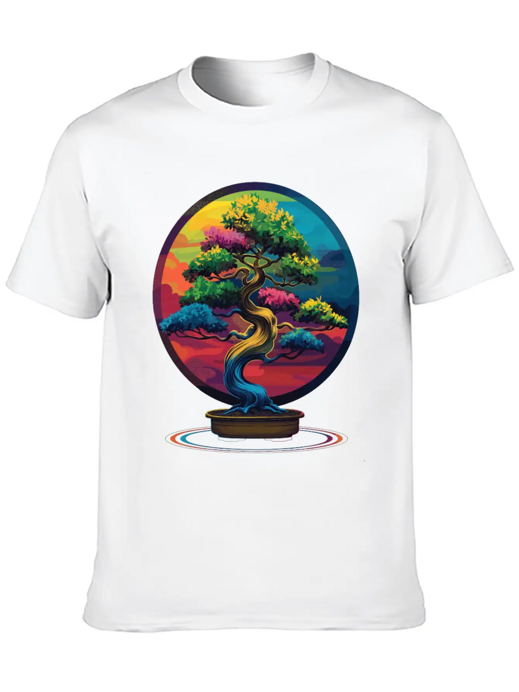 Bonsai Tree Japanese Zen Pop Art Unisex Casual T-Shirt – Clean Design For Daily Comfort