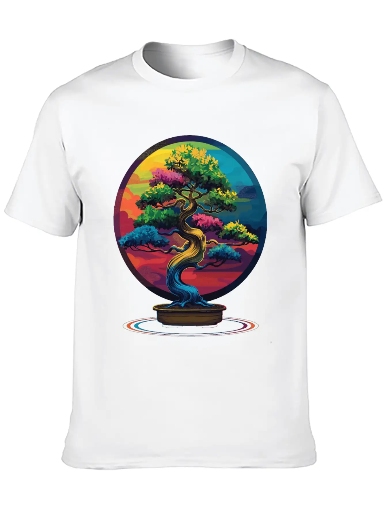 Bonsai Tree Japanese Zen Pop Art Unisex Casual T-Shirt – Clean Design For Daily Comfort