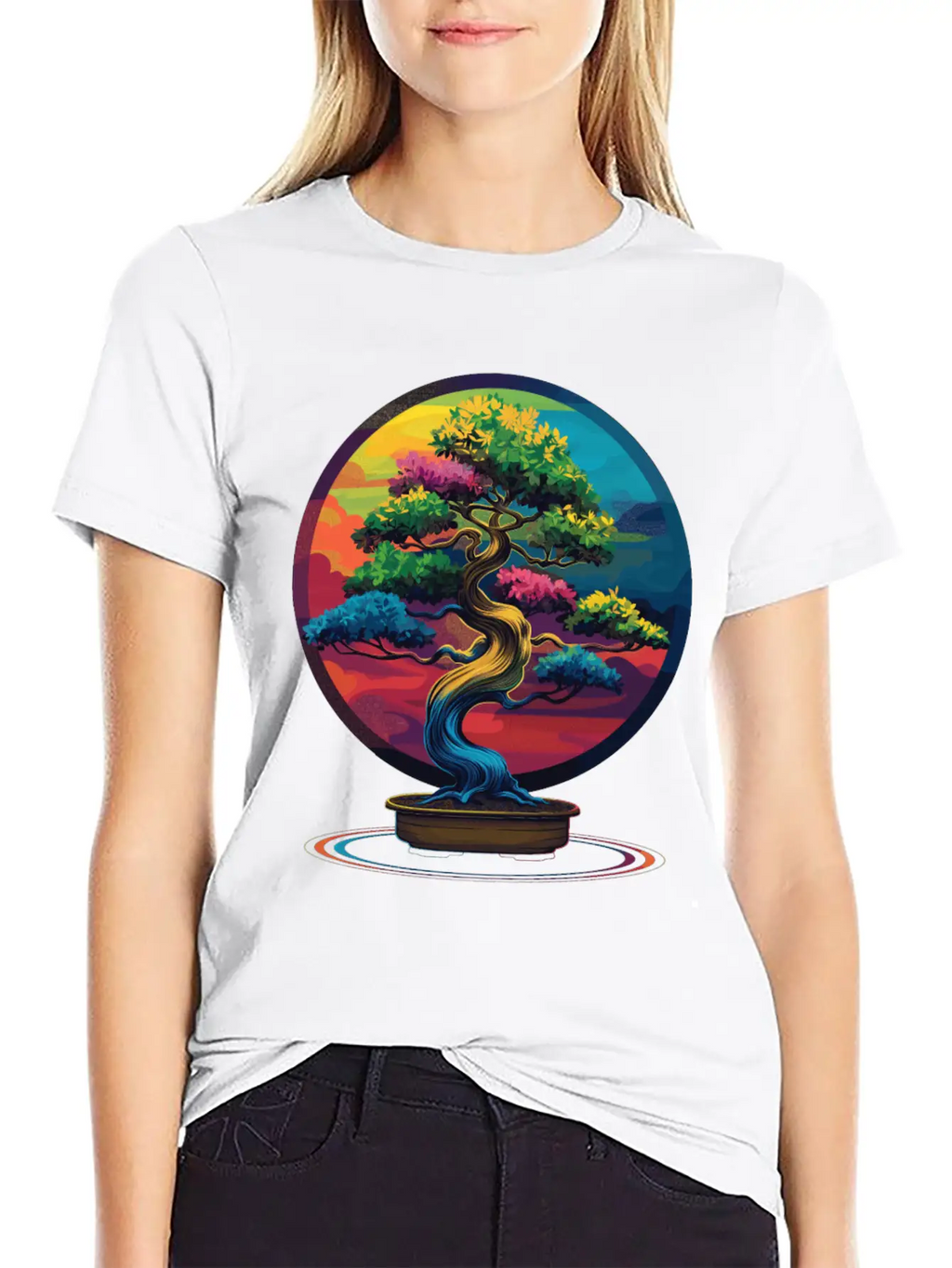 Bonsai Tree Japanese Zen Pop Art Unisex Casual T-Shirt – Clean Design For Daily Comfort