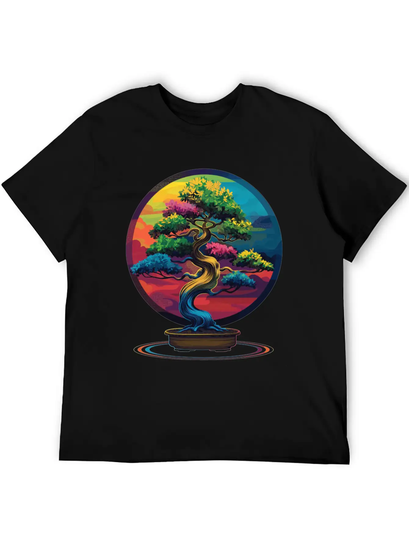 Bonsai Tree Japanese Zen Pop Art Unisex Casual T-Shirt – Clean Design For Daily Comfort
