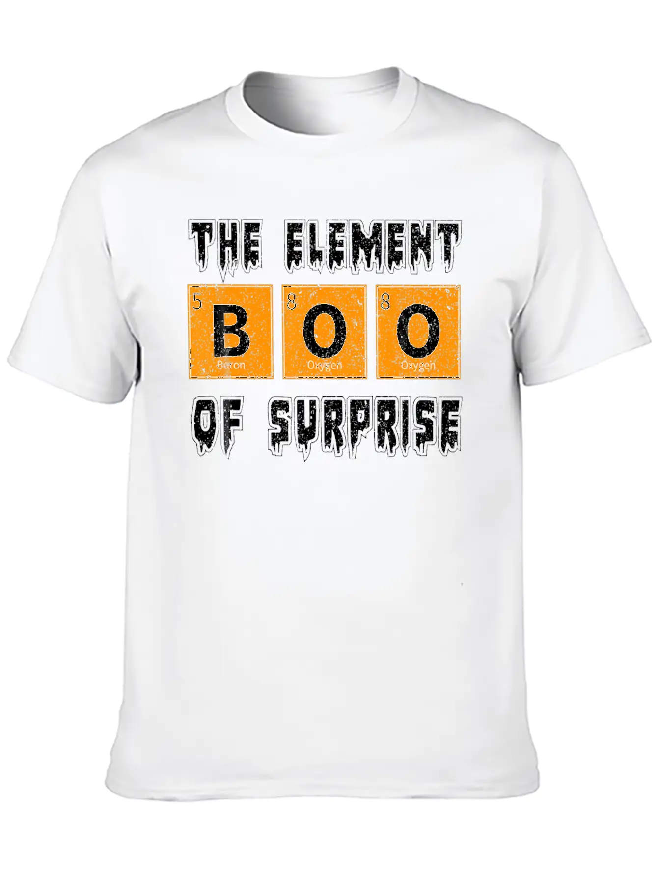 Boo The Element Of Surprise Science Halloween Essential Cotton Tee For Daily Outfits – Unisex Style