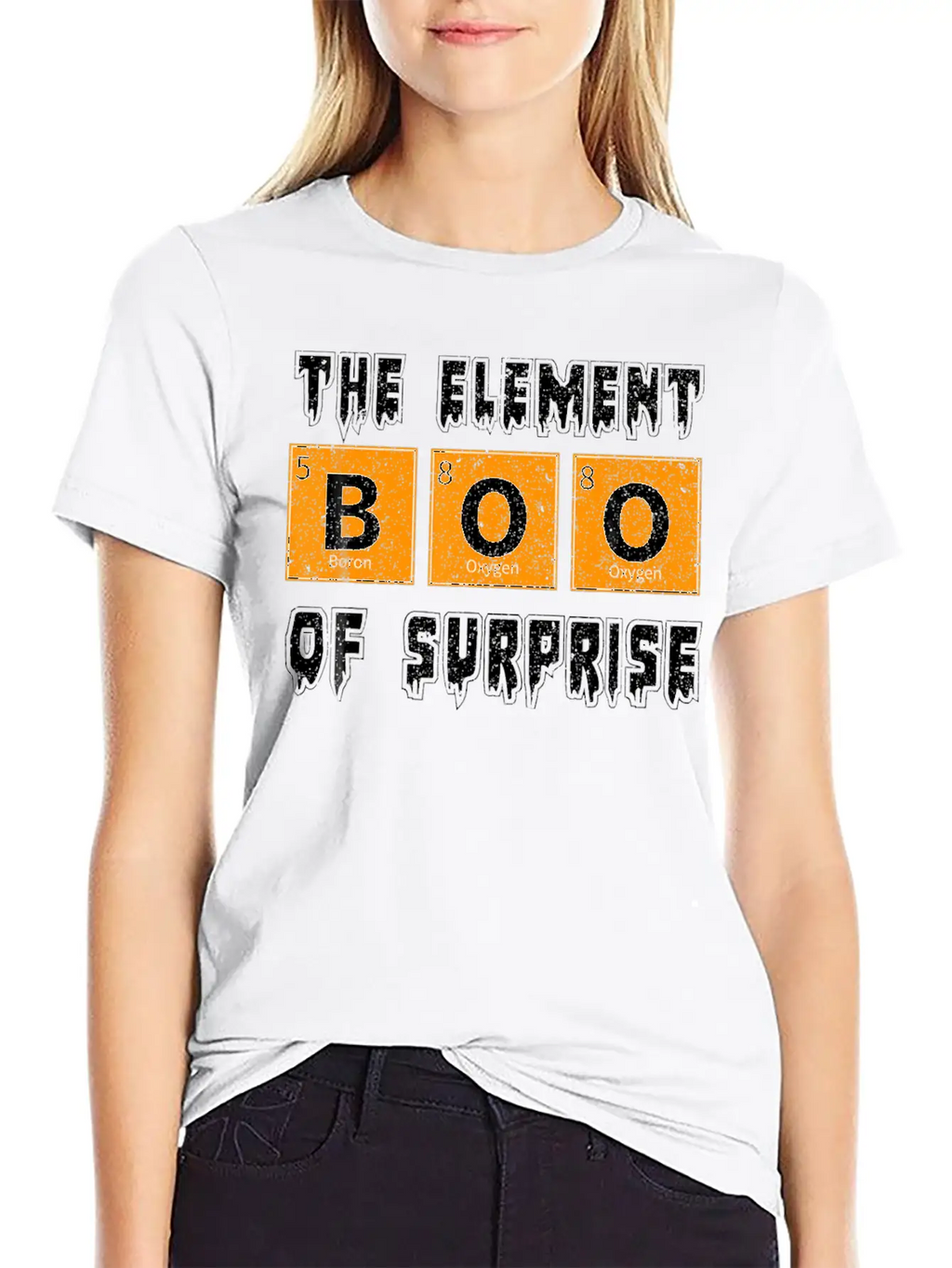 Boo The Element Of Surprise Science Halloween Essential Cotton Tee For Daily Outfits – Unisex Style