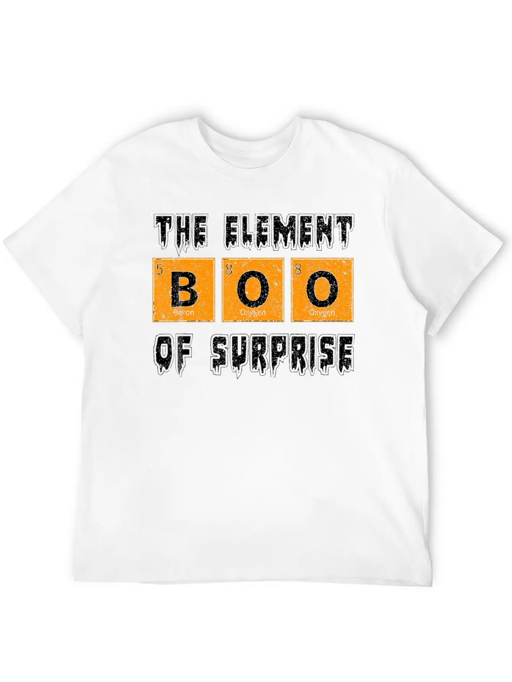 Boo The Element Of Surprise Science Halloween Essential Cotton Tee For Daily Outfits – Unisex Style