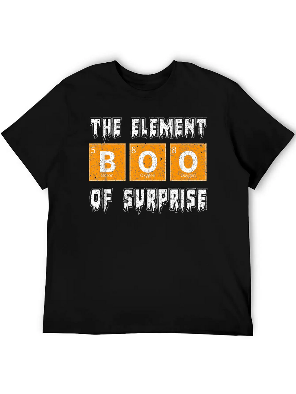Boo The Element Of Surprise Science Halloween Essential Cotton Tee For Daily Outfits – Unisex Style