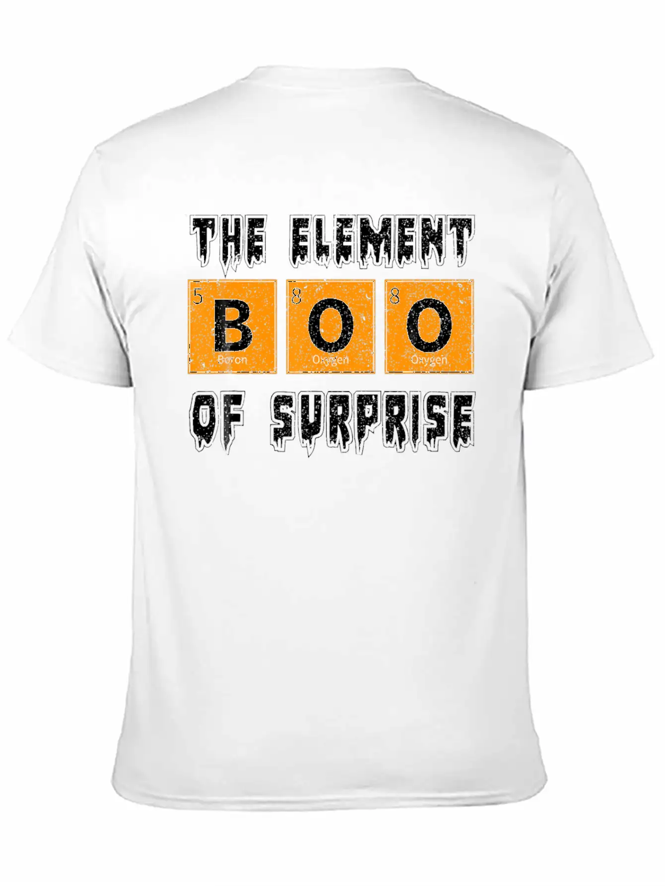 Boo The Element Of Surprise Science Halloween Essential Cotton Tee For Daily Outfits – Unisex Style