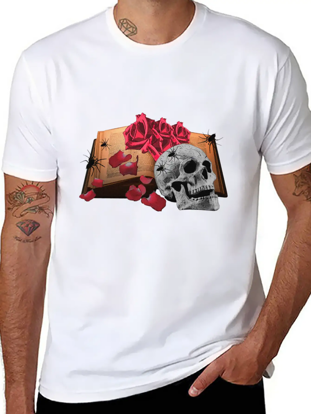 Book Gothic, Skull, Gothic, Gothic Lover Essential Cotton Tee For Daily Outfits – Unisex Style