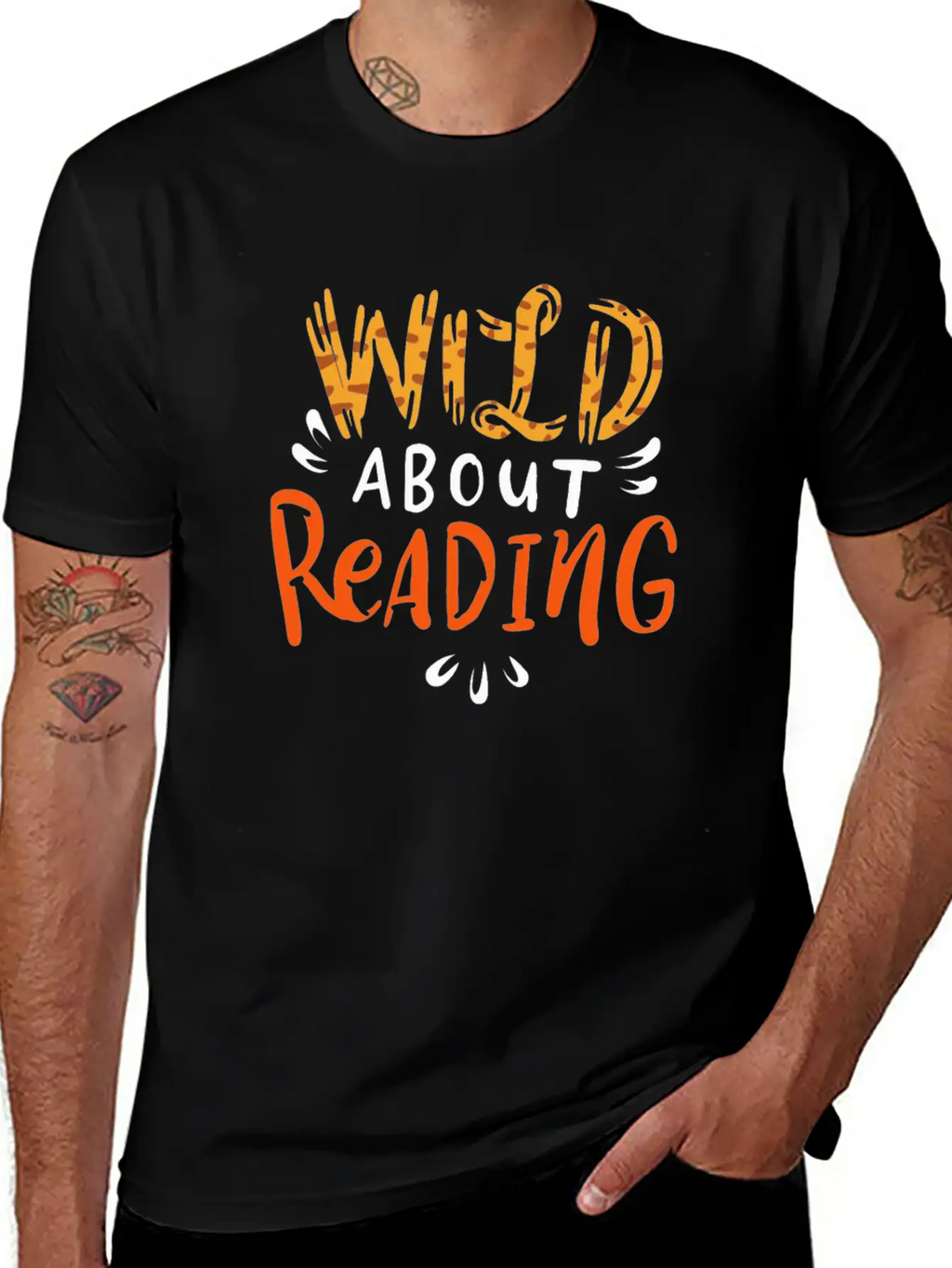 Book Reading Lover Gift Wild About Reading Essential Cotton Tee For Daily Outfits – Unisex Style