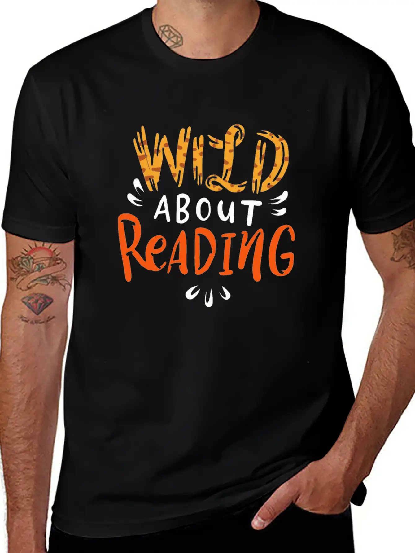 Book Reading Lover Gift Wild About Reading Essential Cotton Tee For Daily Outfits – Unisex Style