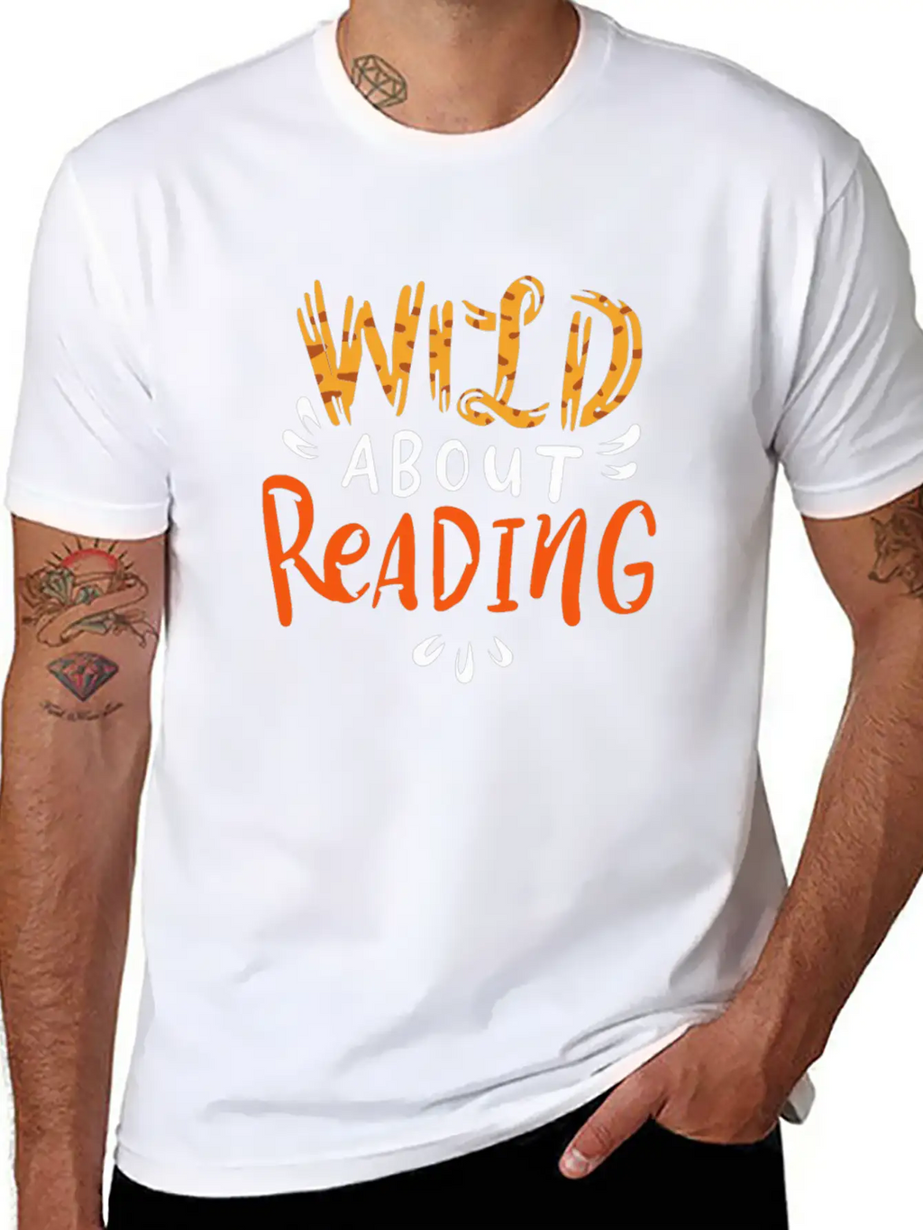 Book Reading Lover Gift Wild About Reading Essential Cotton Tee For Daily Outfits – Unisex Style