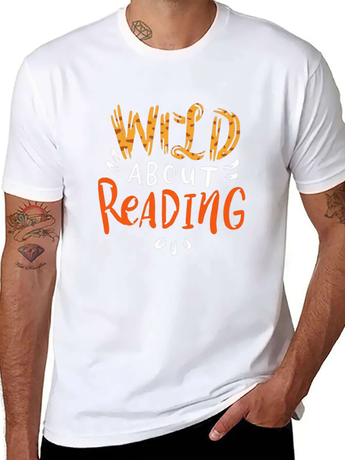 Book Reading Lover Gift Wild About Reading Essential Cotton Tee For Daily Outfits – Unisex Style