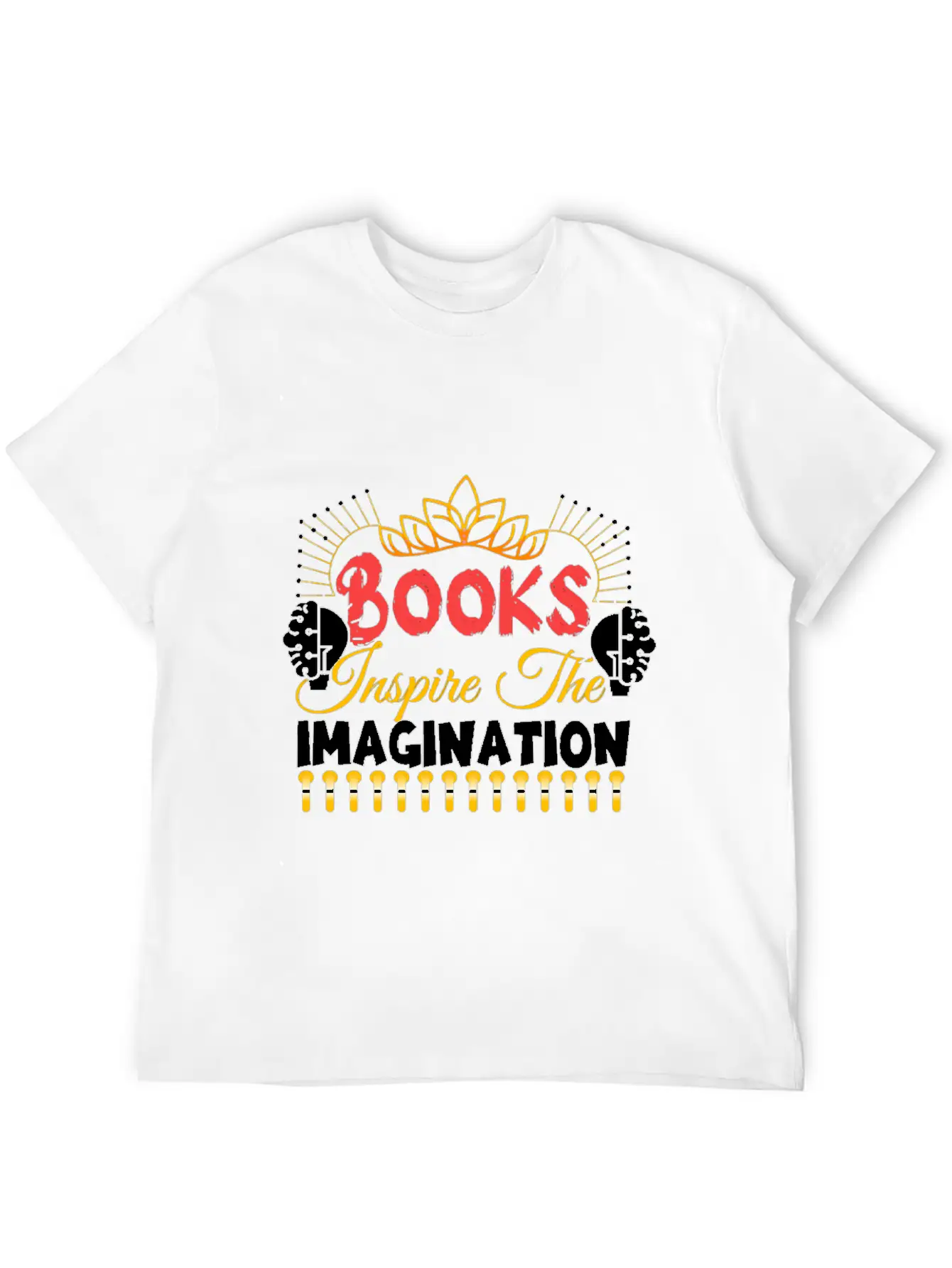 Books Inspire The Imagination Essential Cotton Tee For Daily Outfits – Unisex Style