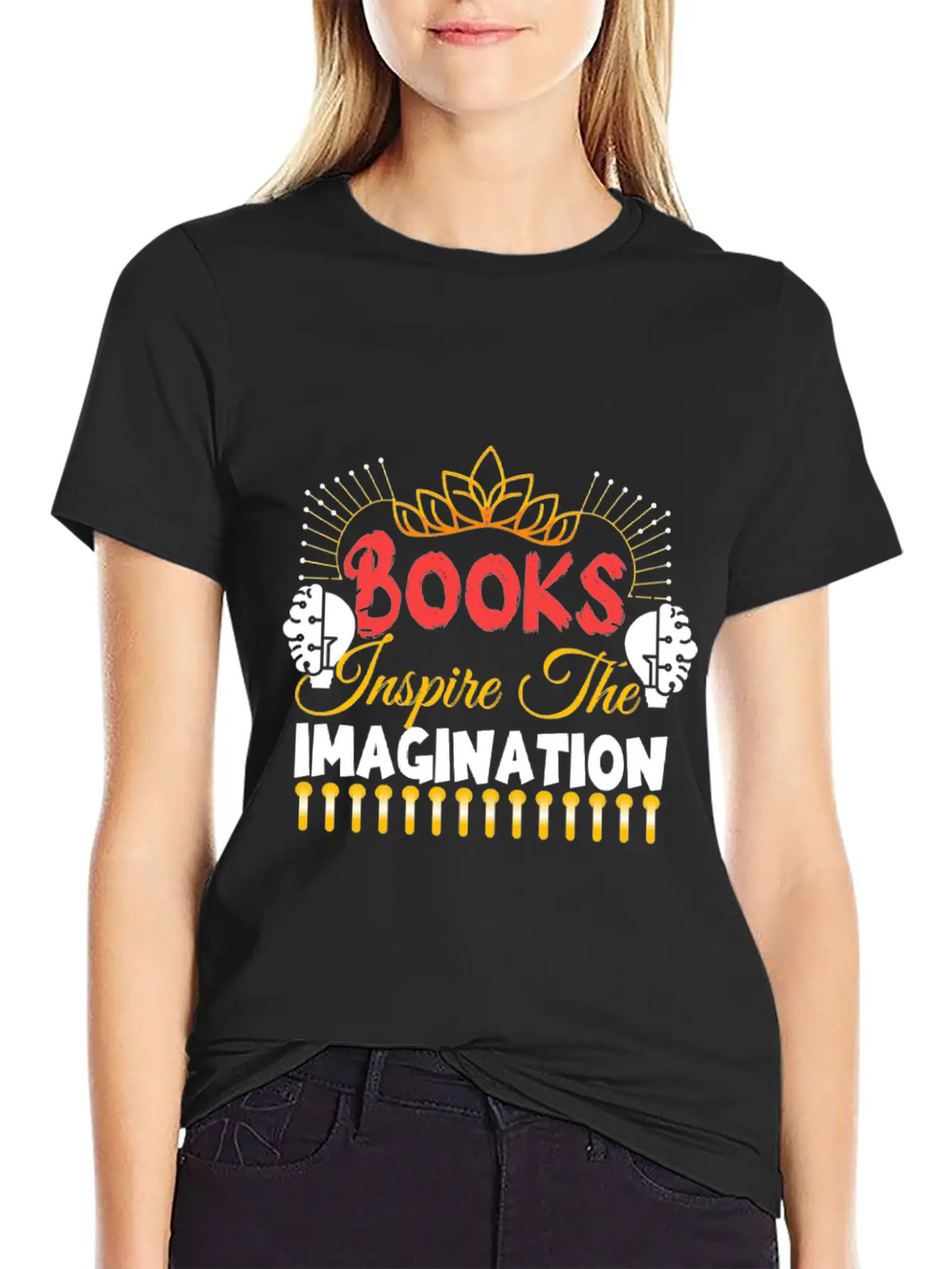 Books Inspire The Imagination Essential Cotton Tee For Daily Outfits – Unisex Style