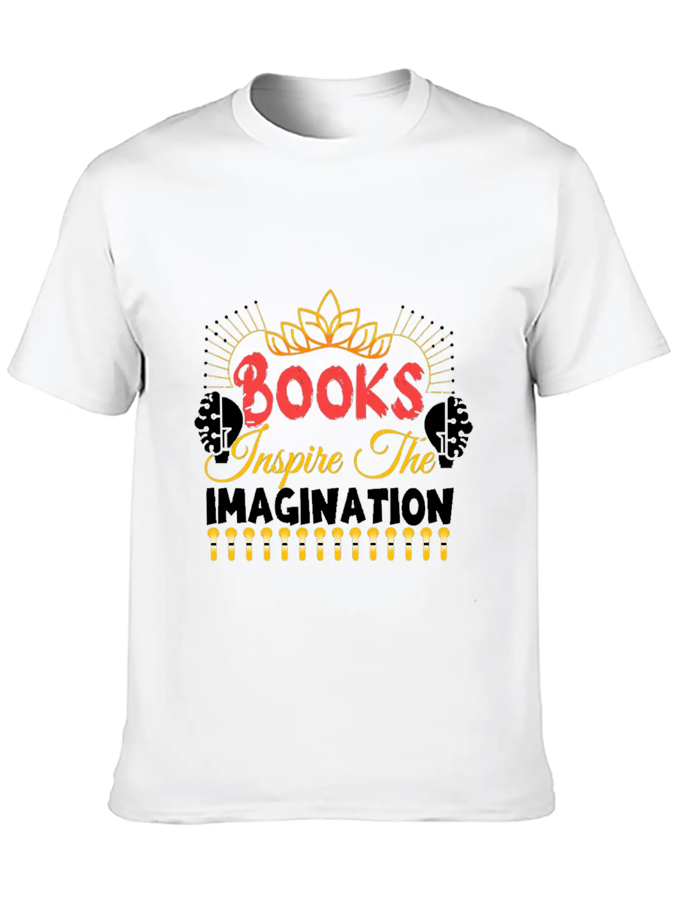 Books Inspire The Imagination Essential Cotton Tee For Daily Outfits – Unisex Style