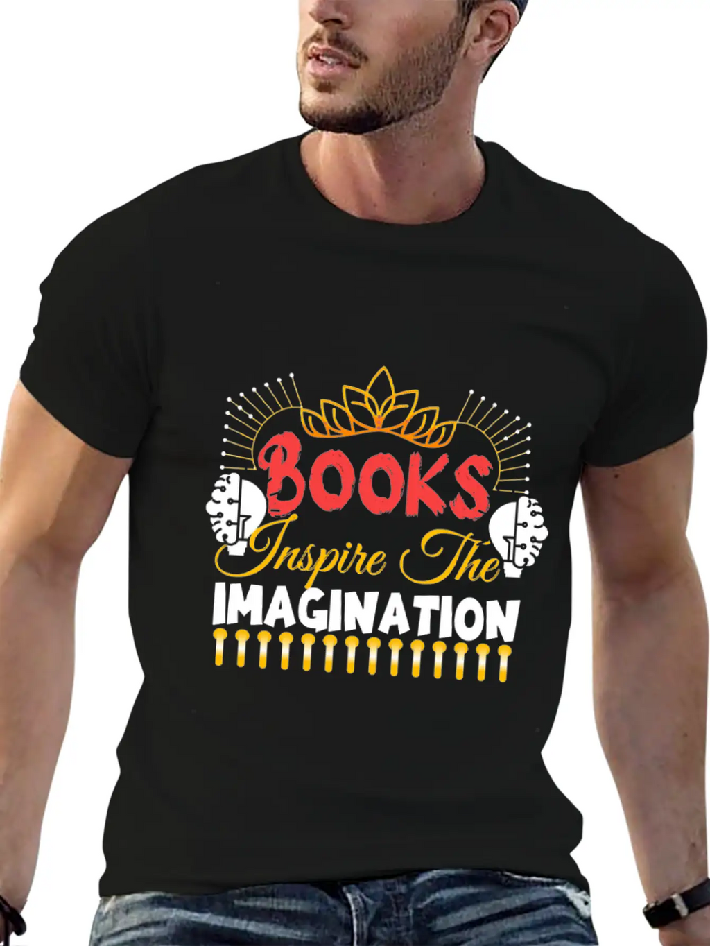 Books Inspire The Imagination Essential Cotton Tee For Daily Outfits – Unisex Style