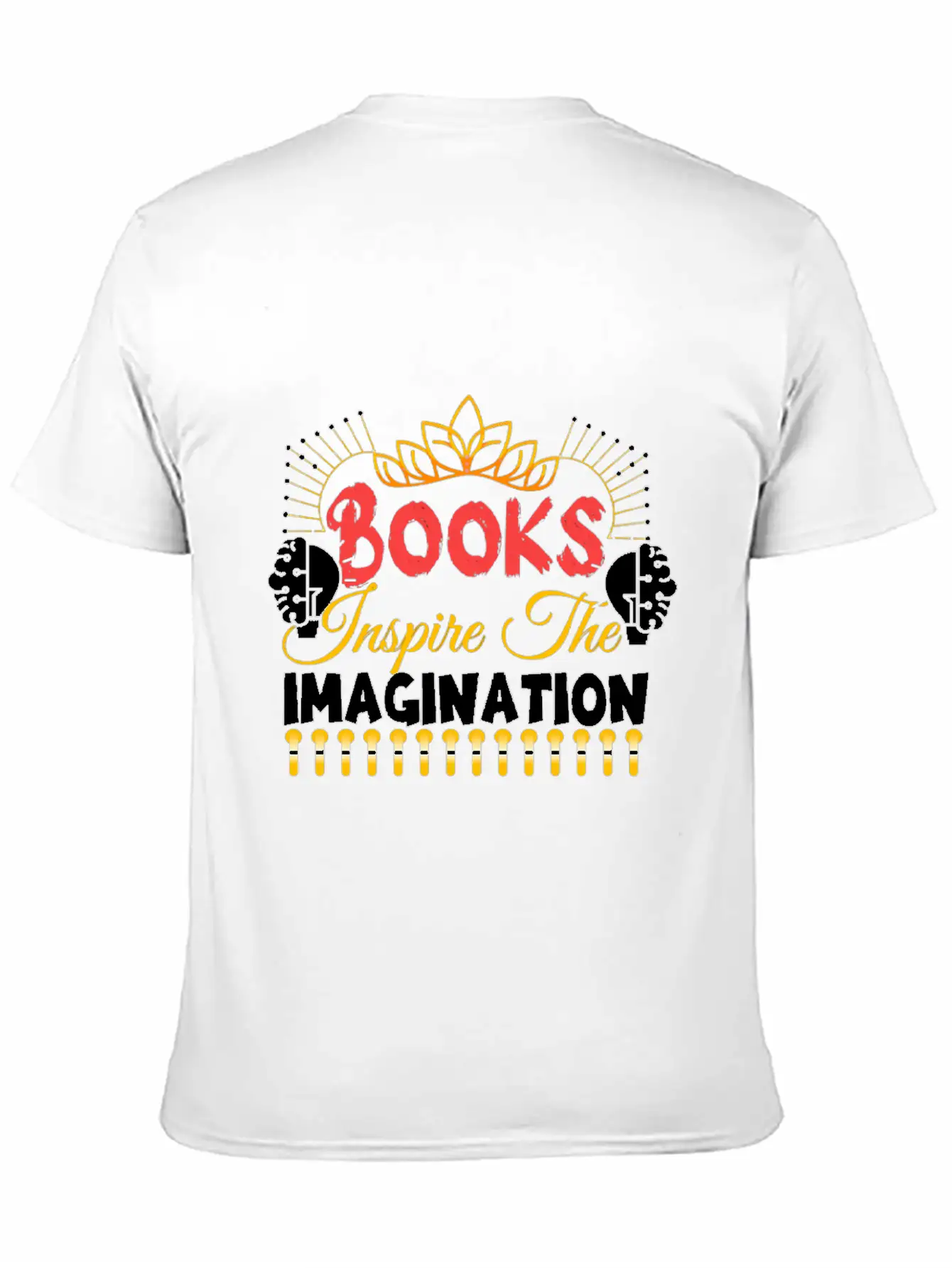Books Inspire The Imagination Essential Cotton Tee For Daily Outfits – Unisex Style