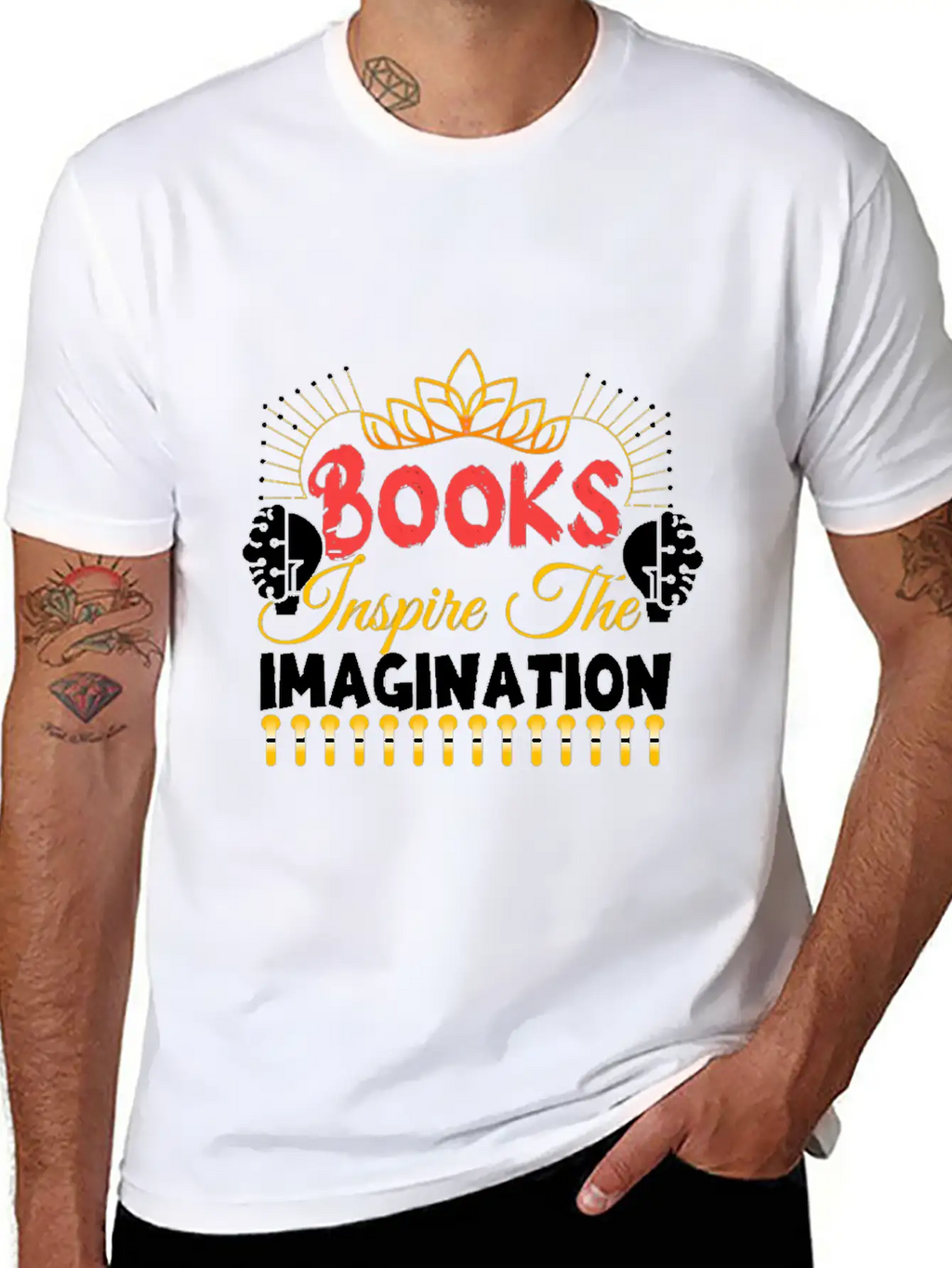 Books Inspire The Imagination Essential Cotton Tee For Daily Outfits – Unisex Style