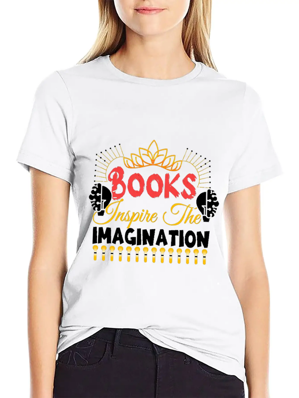 Books Inspire The Imagination Essential Cotton Tee For Daily Outfits – Unisex Style