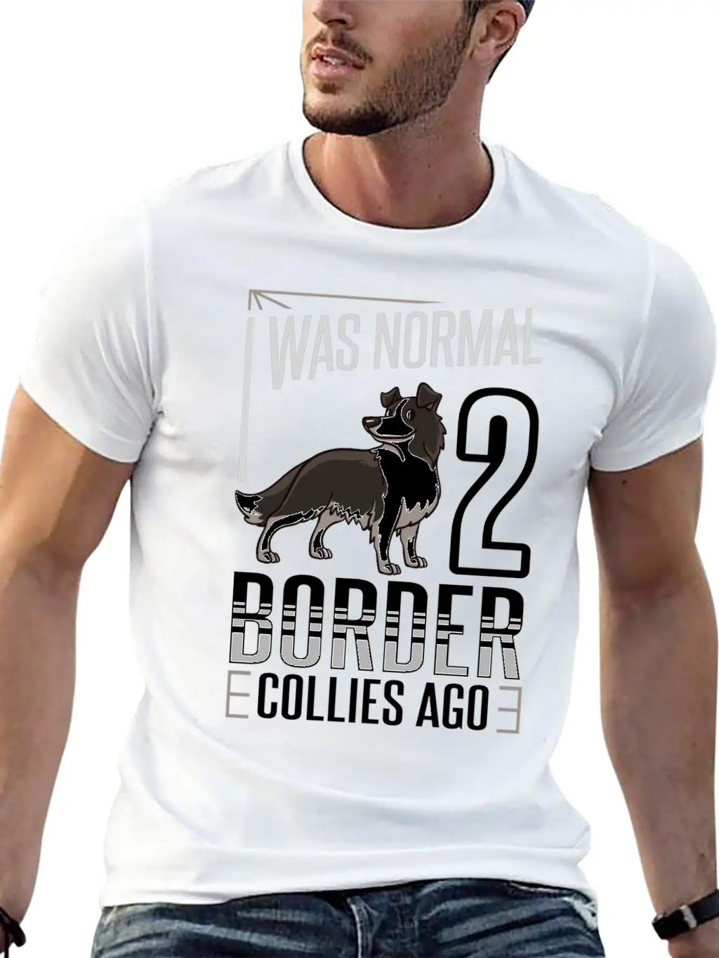 Border Collie Dog Gift Puppies Owner Lover Unisex Casual T-Shirt – Clean Design For Daily Comfort