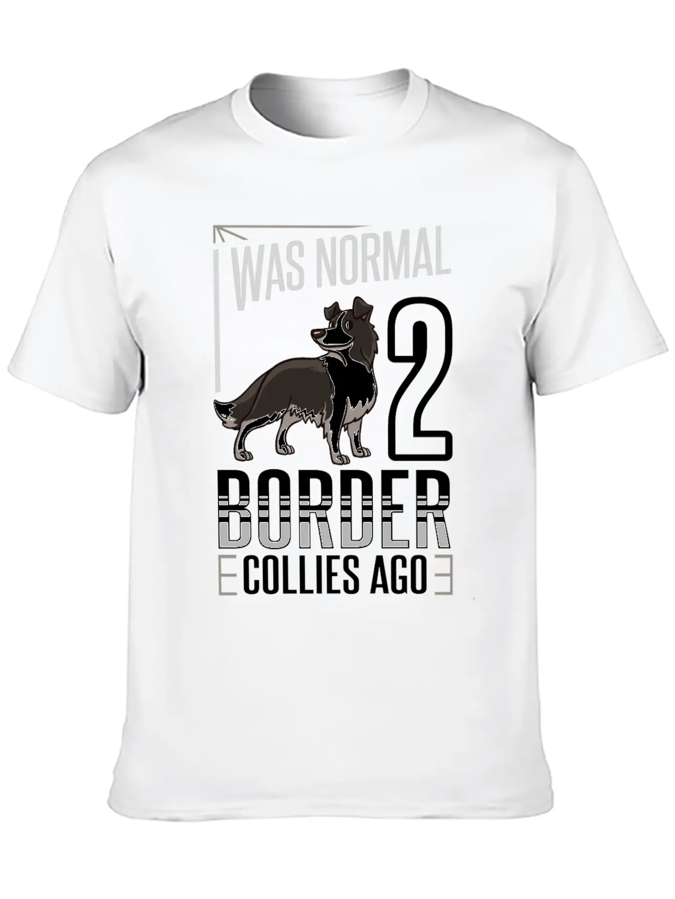 Border Collie Dog Gift Puppies Owner Lover Unisex Casual T-Shirt – Clean Design For Daily Comfort