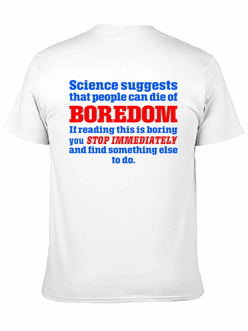 Boredom Unisex Casual T-Shirt – Clean Design For Daily Comfort