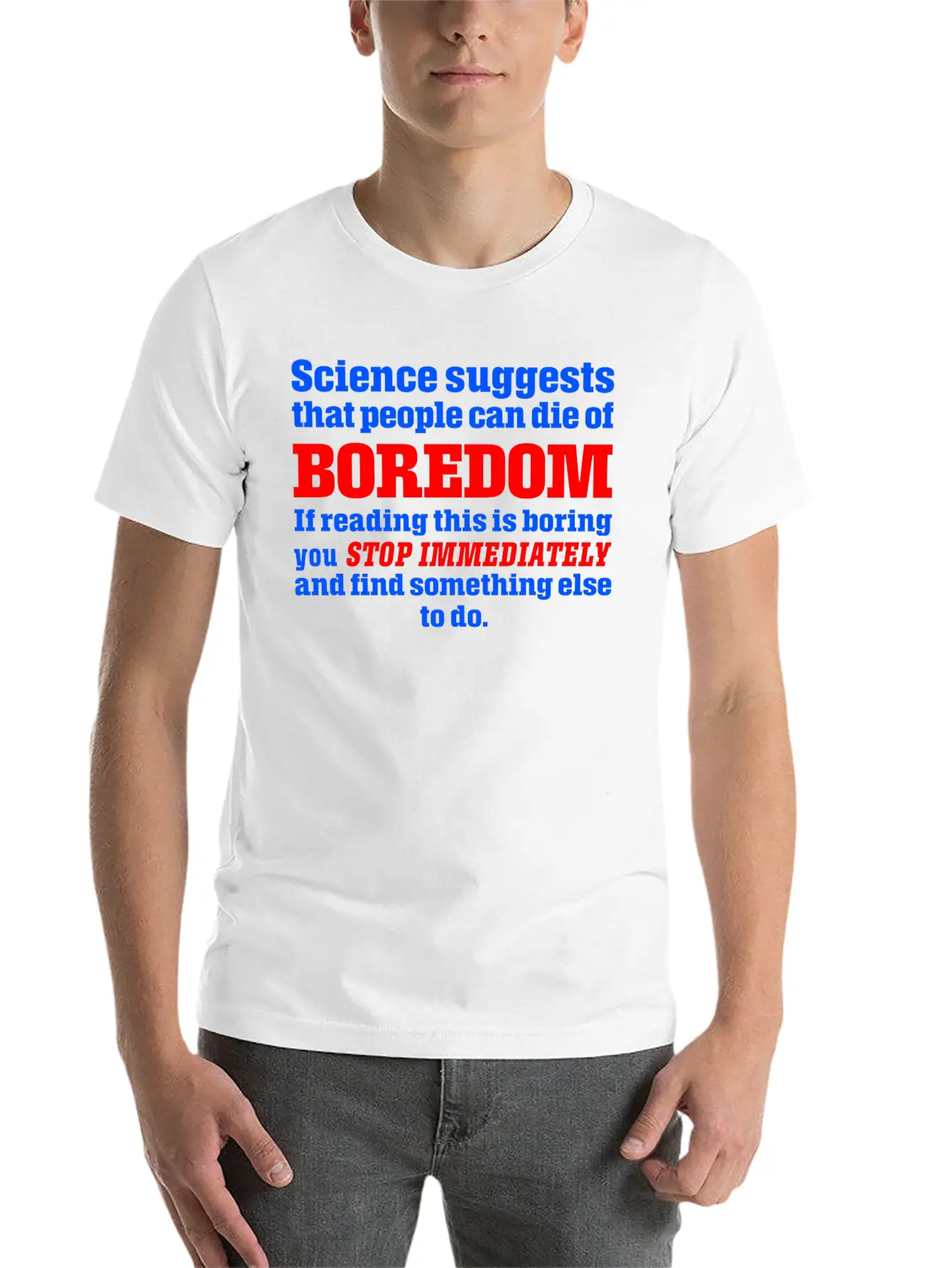 Boredom Unisex Casual T-Shirt – Clean Design For Daily Comfort