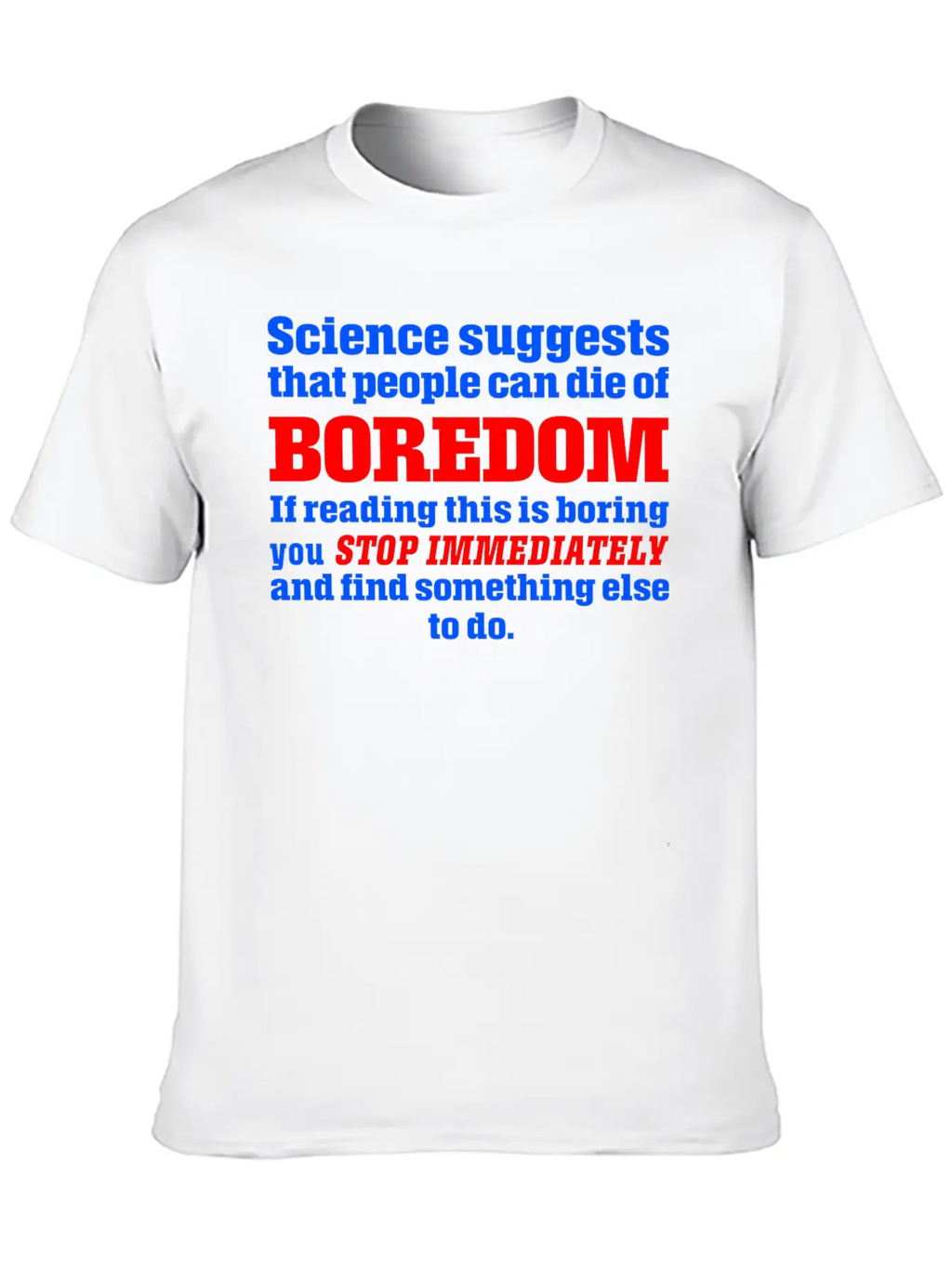 Boredom Unisex Casual T-Shirt – Clean Design For Daily Comfort