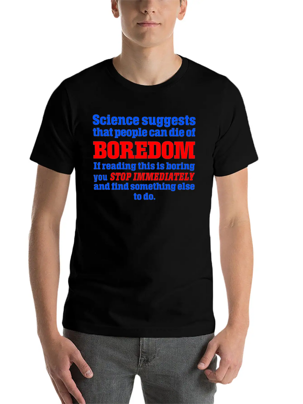 Boredom Unisex Casual T-Shirt – Clean Design For Daily Comfort