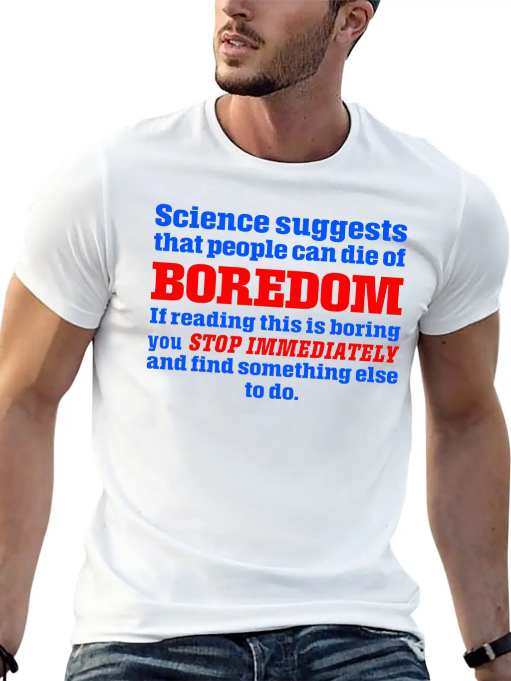 Boredom Unisex Casual T-Shirt – Clean Design For Daily Comfort
