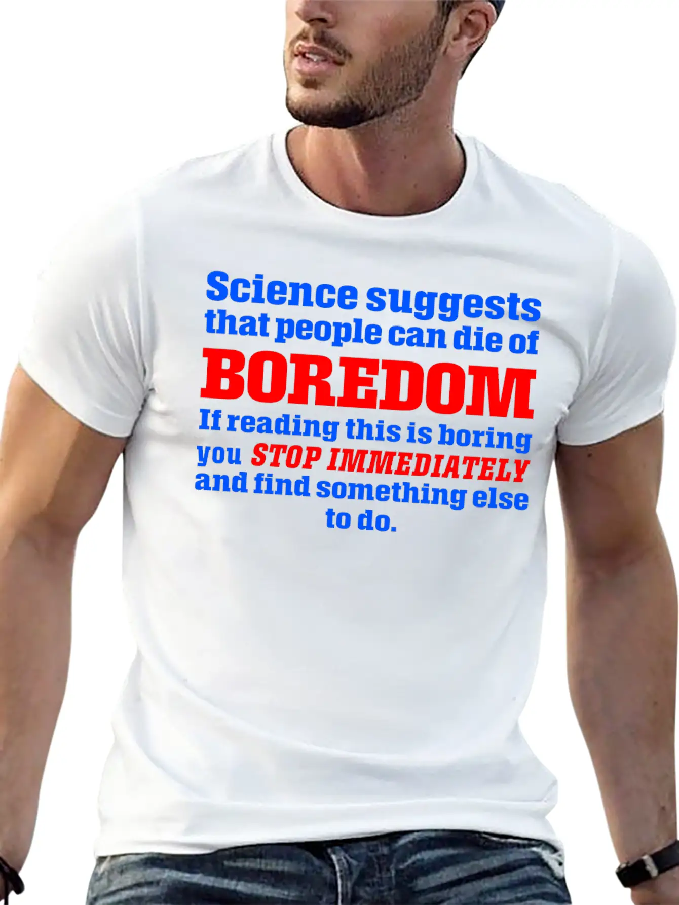Boredom Unisex Casual T-Shirt – Clean Design For Daily Comfort