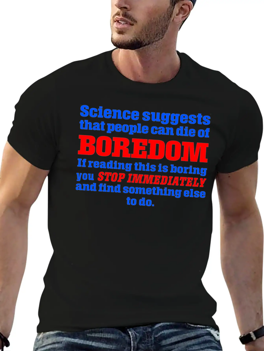 Boredom Unisex Casual T-Shirt – Clean Design For Daily Comfort