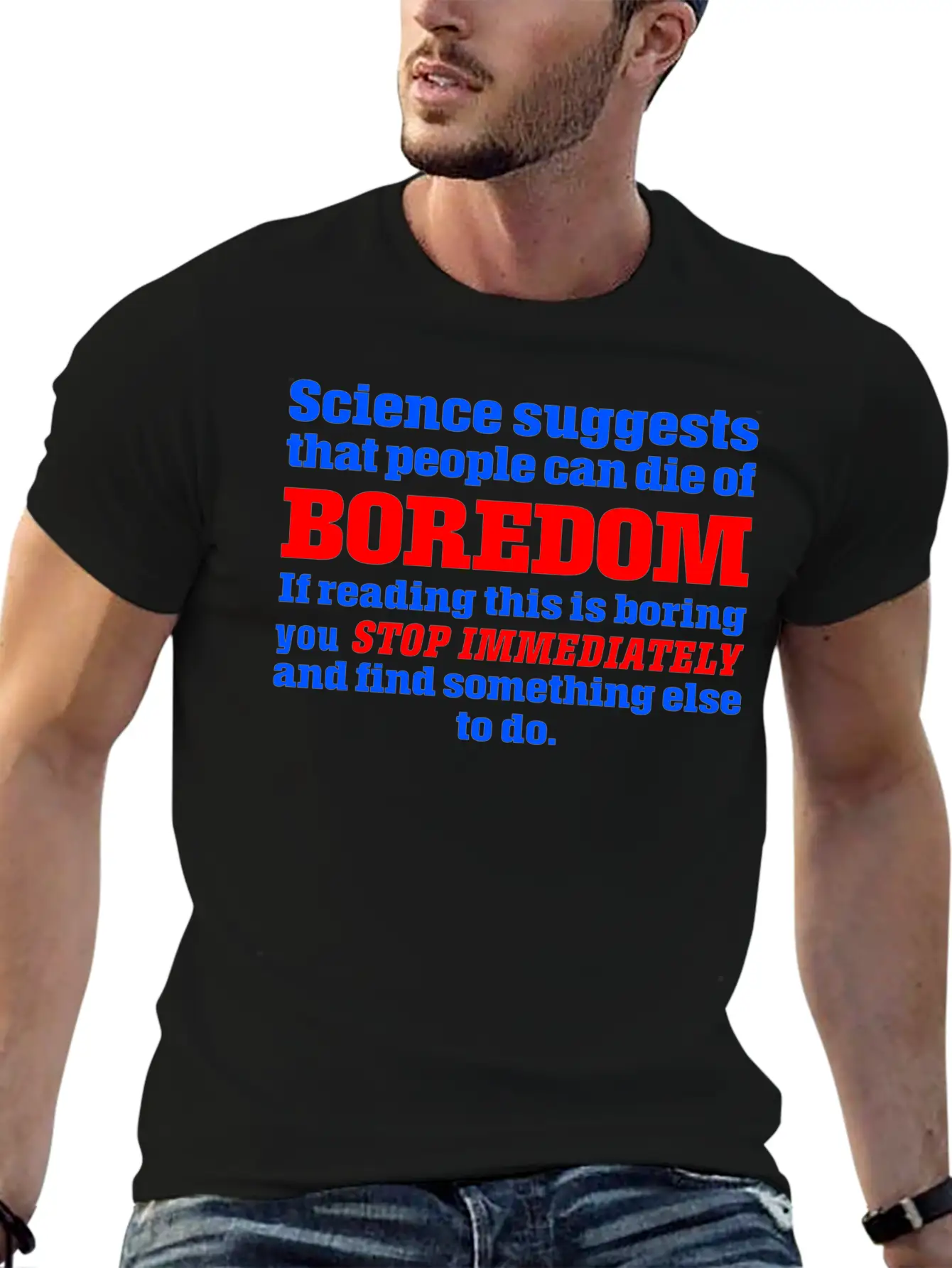 Boredom Unisex Casual T-Shirt – Clean Design For Daily Comfort