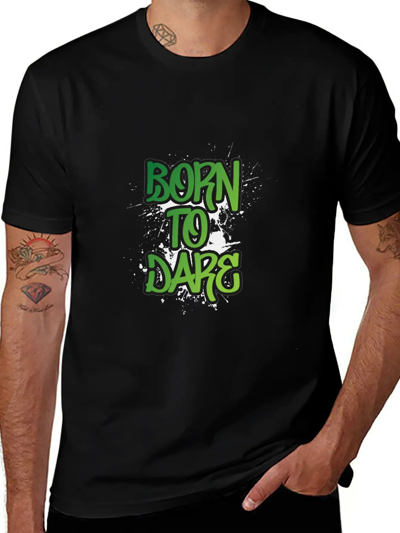 Born To Dare Stylish Everyday T-Shirt – Unisex Basic Cotton Tee