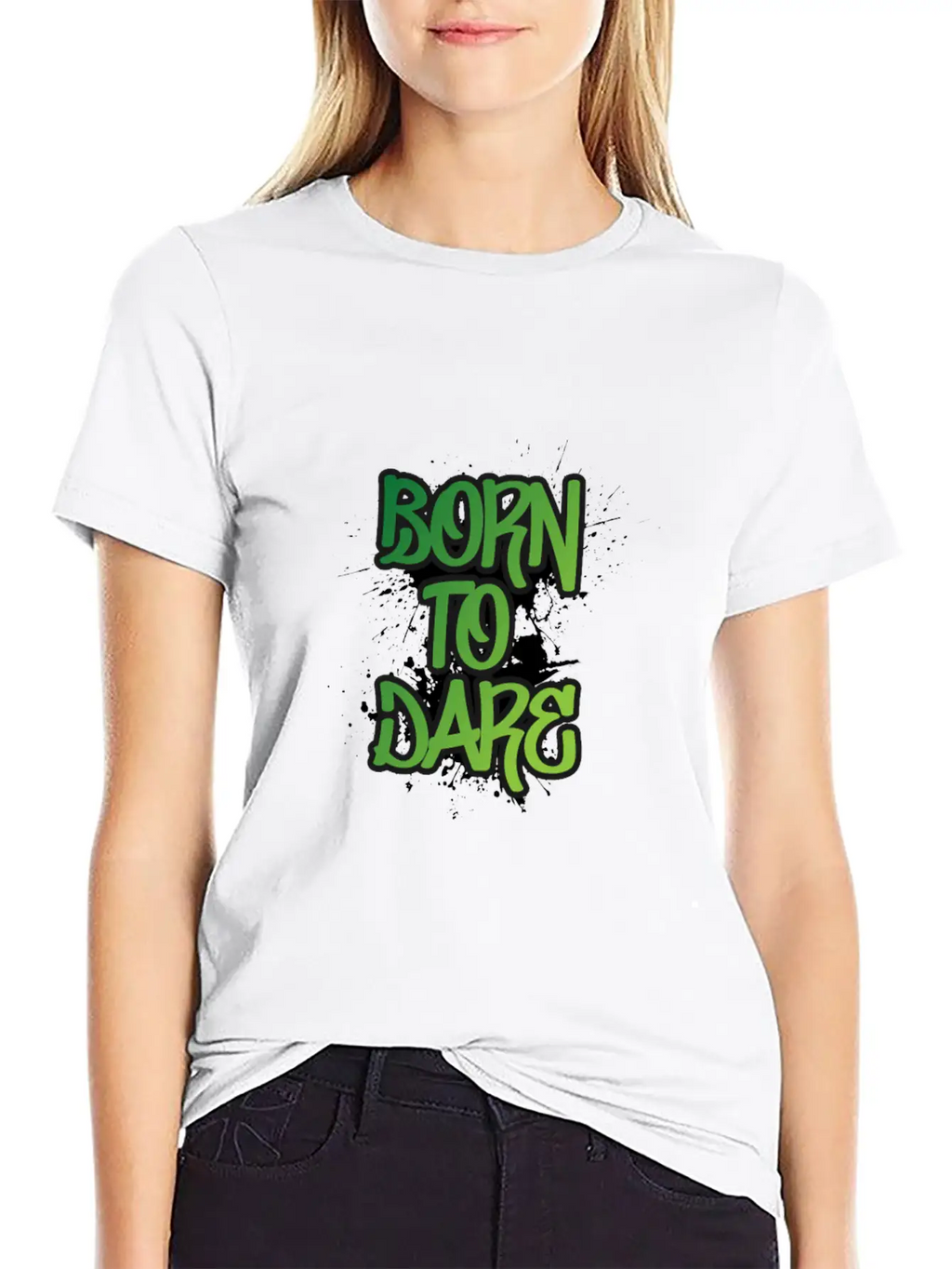 Born To Dare Stylish Everyday T-Shirt – Unisex Basic Cotton Tee