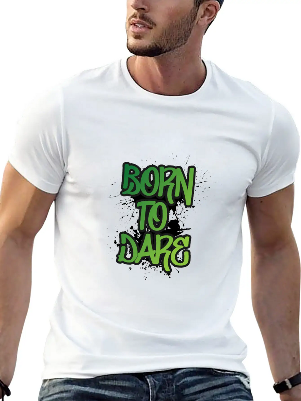 Born To Dare Stylish Everyday T-Shirt – Unisex Basic Cotton Tee