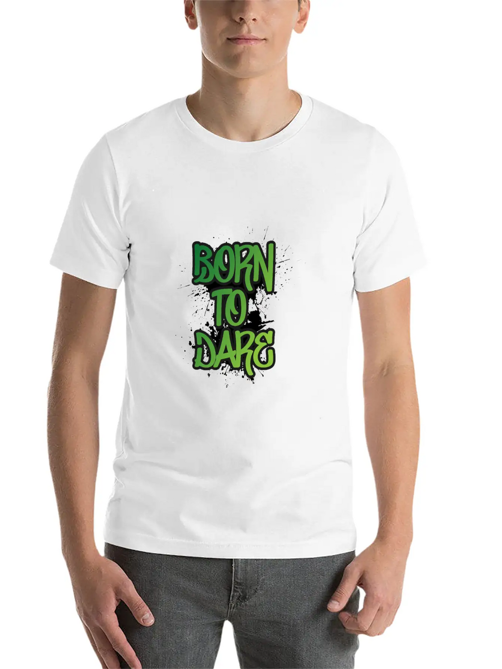 Born To Dare Stylish Everyday T-Shirt – Unisex Basic Cotton Tee