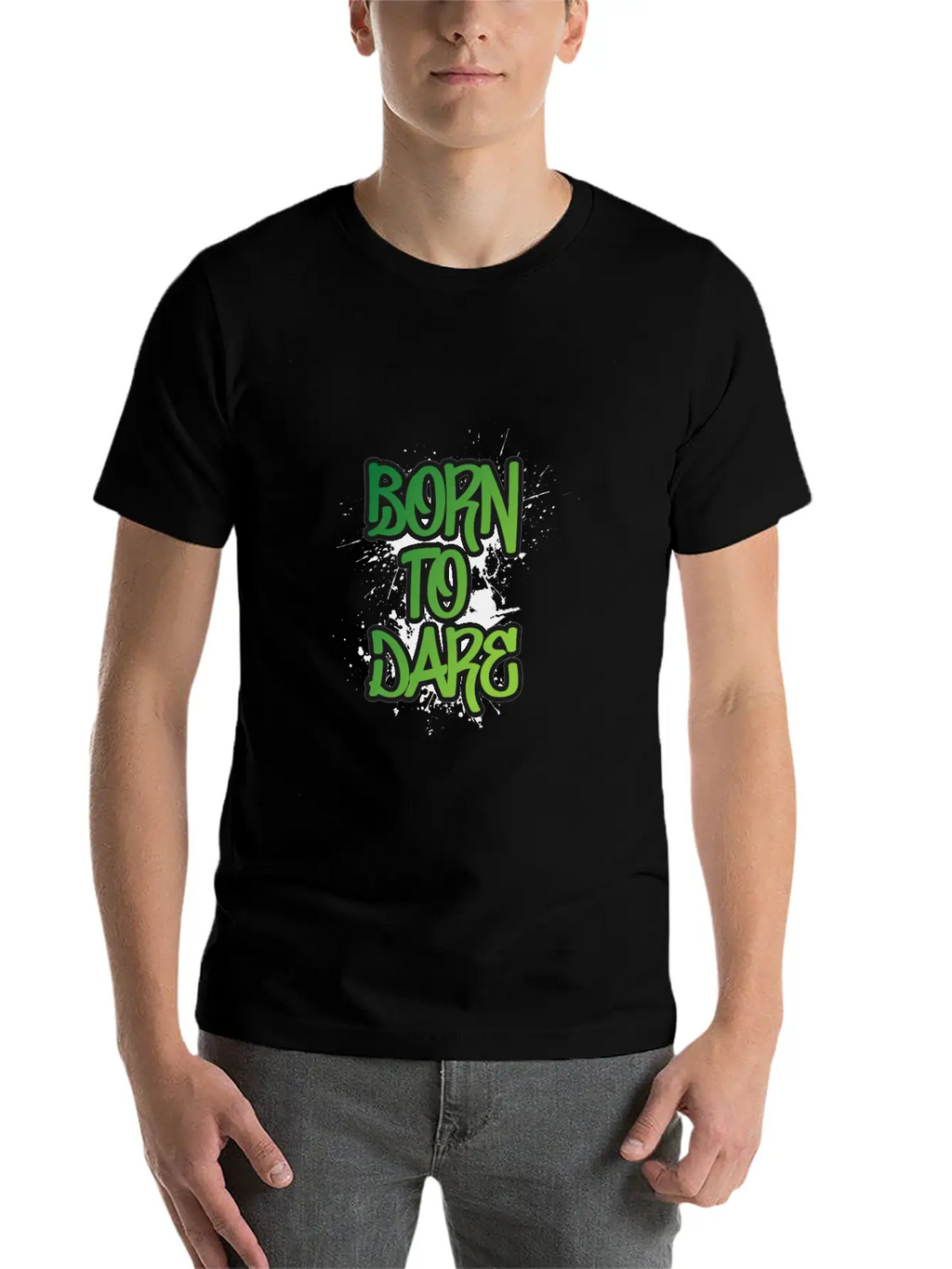 Born To Dare Stylish Everyday T-Shirt – Unisex Basic Cotton Tee