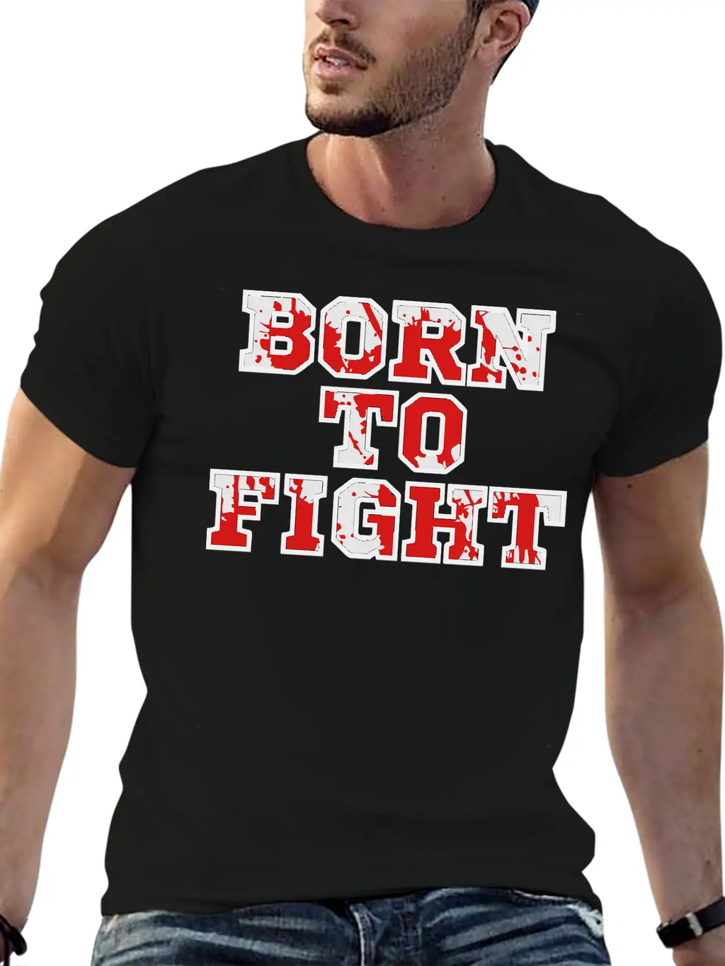 Born To Fight Unisex Casual T-Shirt – Clean Design For Daily Comfort
